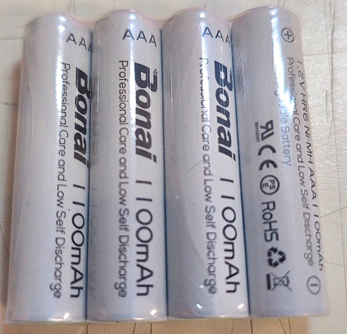 AAA Rechargeable Batteries 4 pack