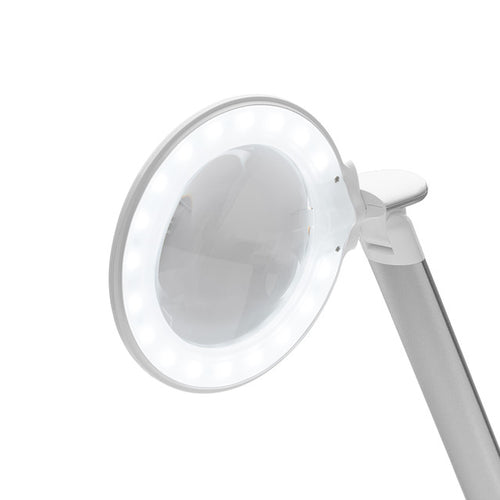 FINAL SALE - Daylight LED Halo Desk Lamp with 2.25X Magnifier SP NR - BB