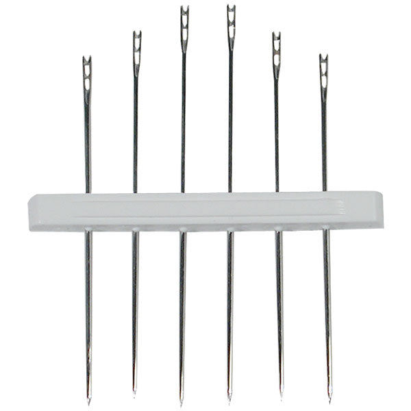 A picture of 5 self-threading needles