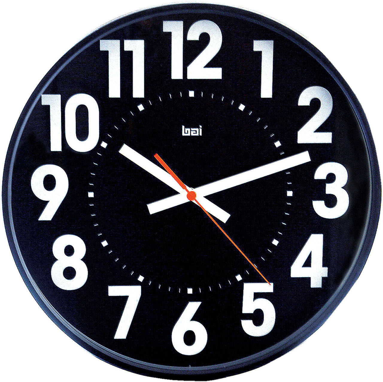 Horloge murale ronde - 60cm, gris métal Horloge murale ronde - 60cm, gris métal