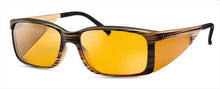 Load image into Gallery viewer, Ambelis Sunglasses Mens Lg Frame Brown 85% Dark Tint
