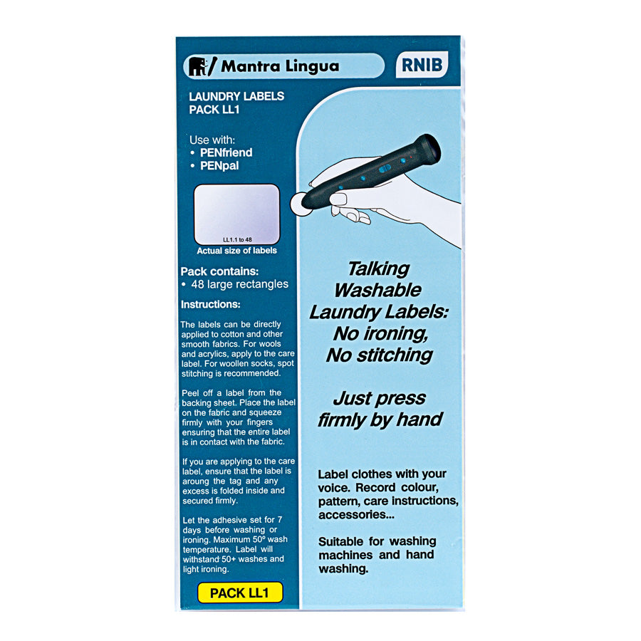 Étiquettes de vêtements pour Penfriend Pack 1 Ll1