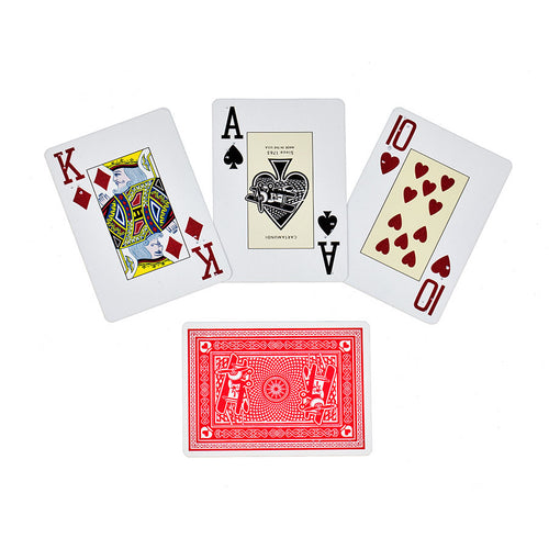 Cartes à jouer de poker rouge en braille anglais