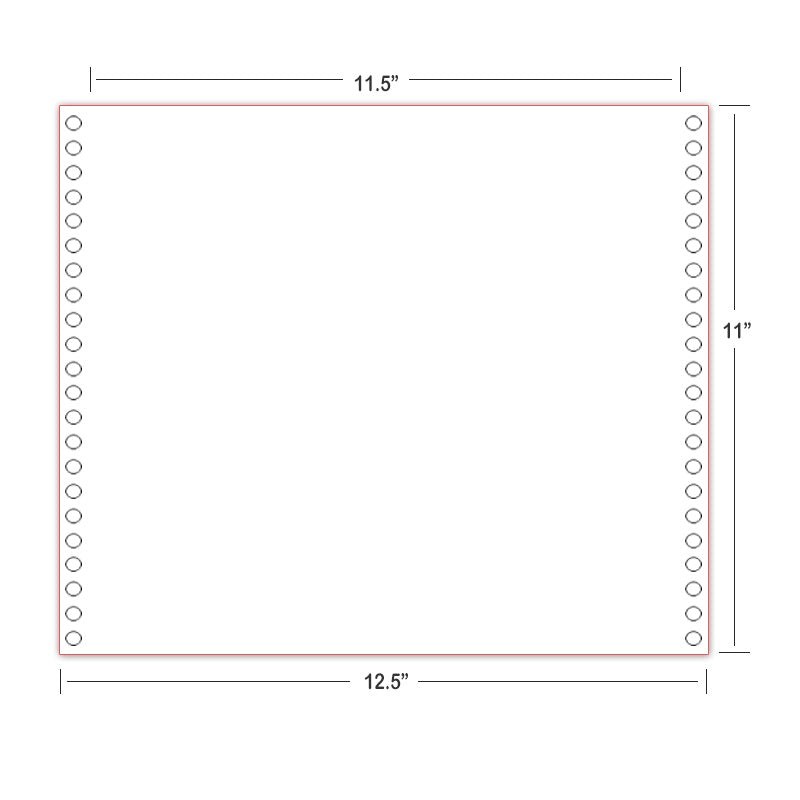 BR Computer Paper 11 1/2in X 11 in (400/Box)