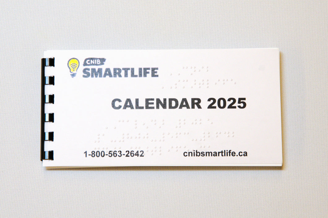 Image of Calendrier de poche en braille 2025