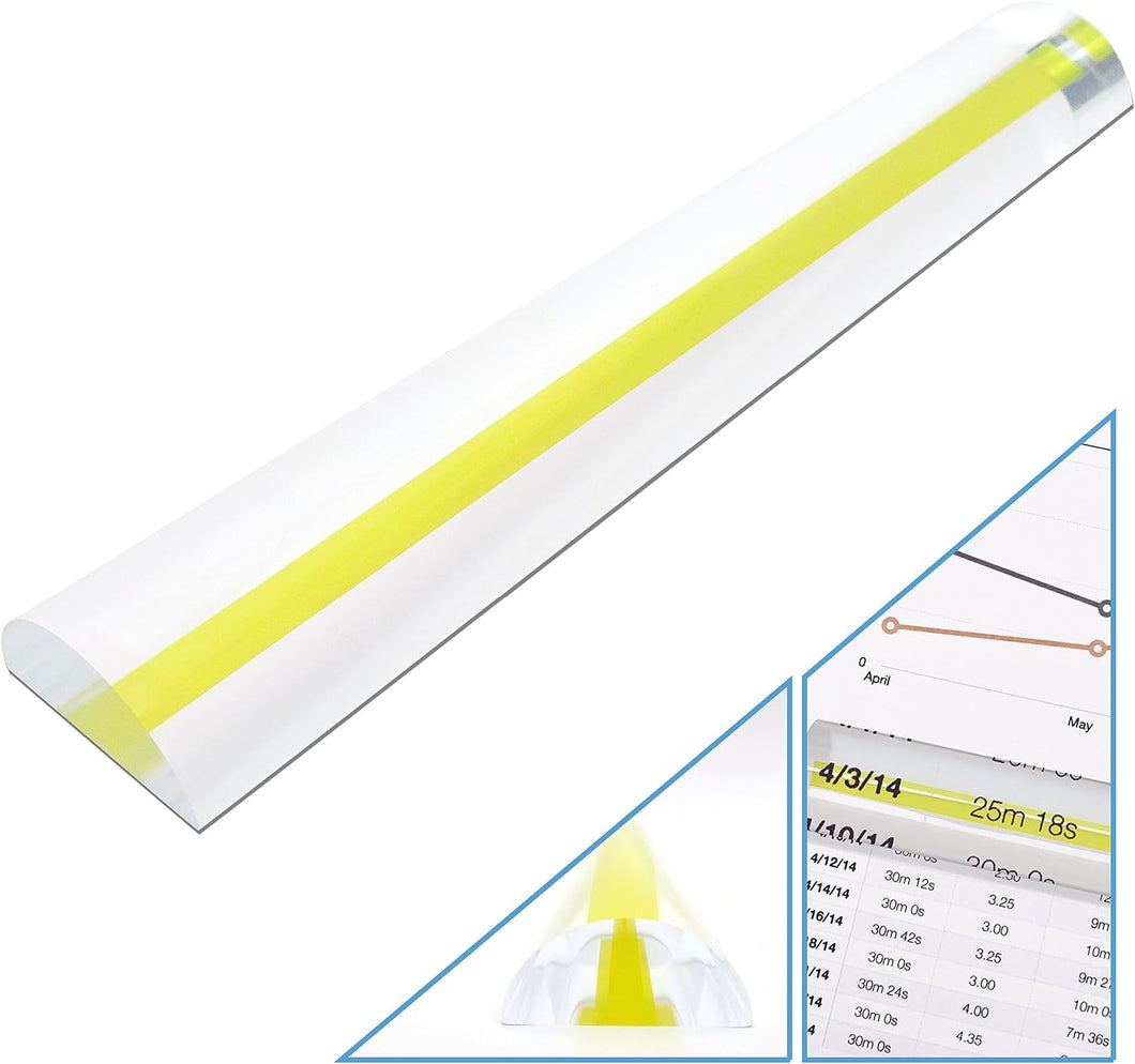 2x Bar Magnifier with yellow line