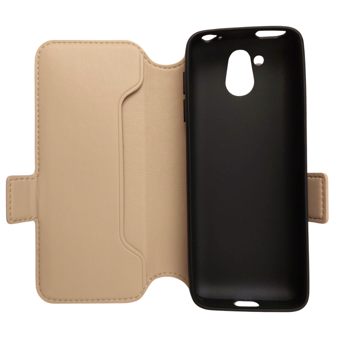 Gold Blindshell 3 phone case  opened up on a white background