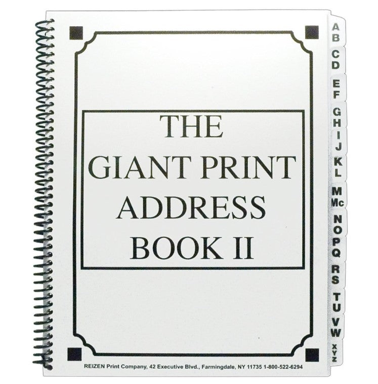 Giant Print Address Book