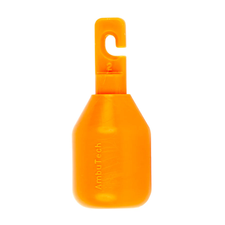 Orange Marshmallow Hook-on Cane Tip