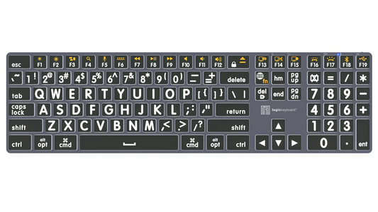 Clavier sans fil TITAN LP Mac Wht Print sur Blk SP