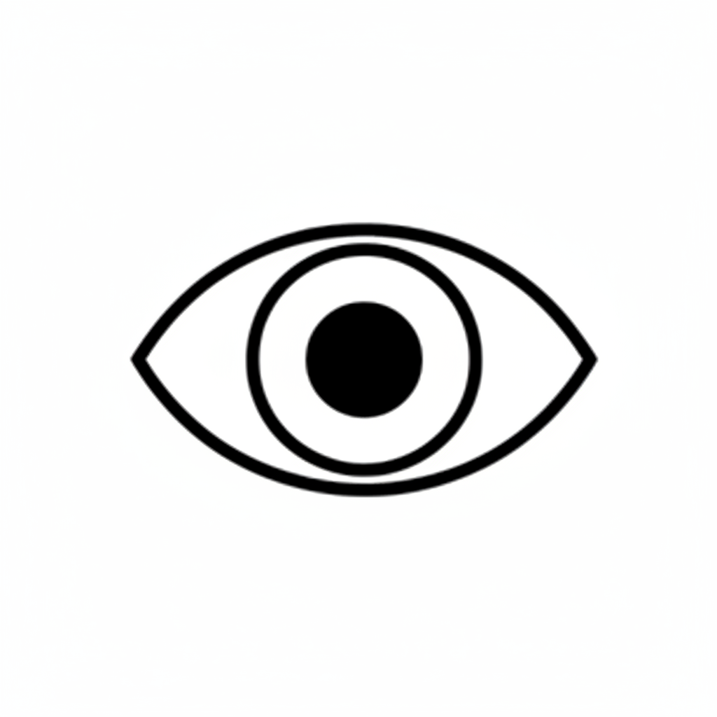 image of an black eye icon