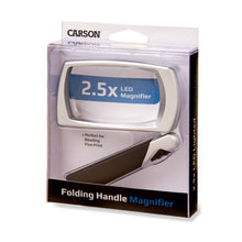 Load image into Gallery viewer, Carson 2.5X handheld LED Magnifier