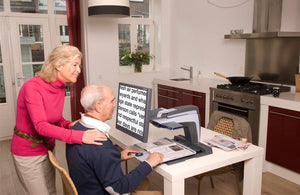 Picture of a couple using the Clearview+ 22 Inch CCTV