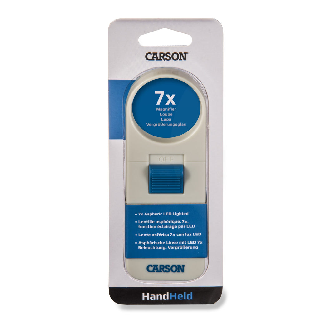 Carson 7X handheld LED Magnifier