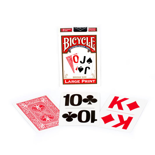 Cartes À Jouer Pont Rouge Grand Imprimé Bicyclette 