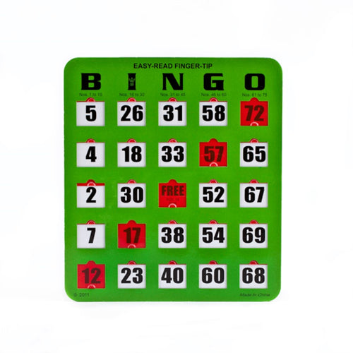 Carte de bingo à volet