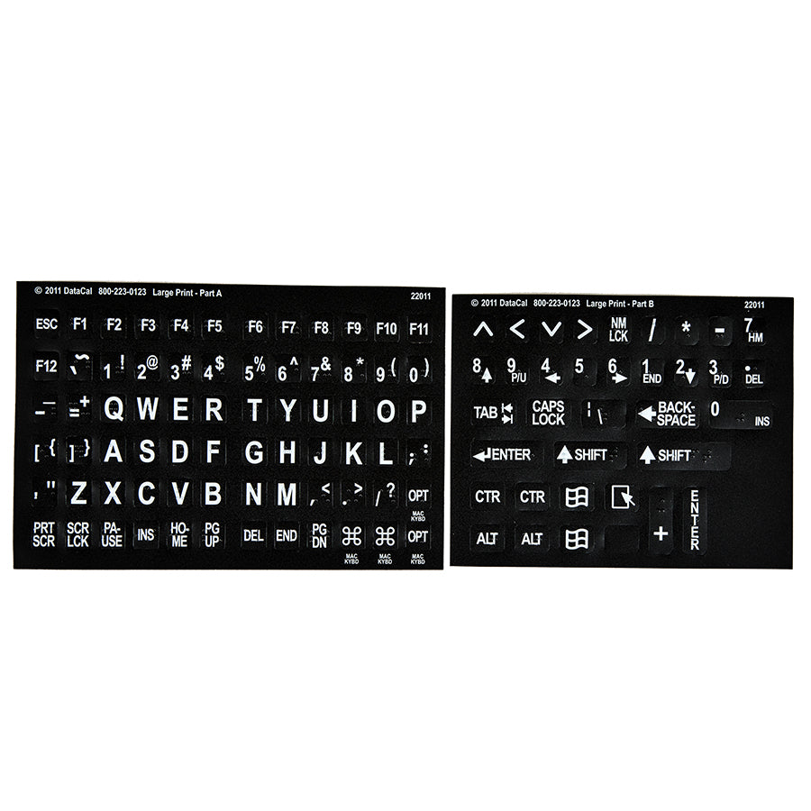 Onset Computer Key Labels LP Computer Keyboard Label Braille - Wht On Blk – CNIB SMARTLIFE