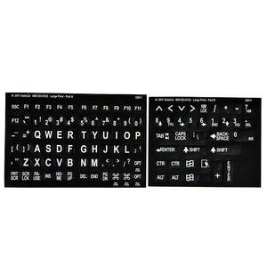 Image of Étiquette de clavier d'ordinateur LP Braille - Wht On Blk