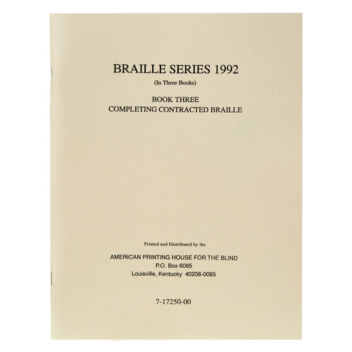 Teachers Manual Braille Series Book 3 7-1725