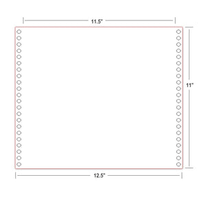 Image of BR Computer Paper 11 1/2in X 11 in (400/Box) SP