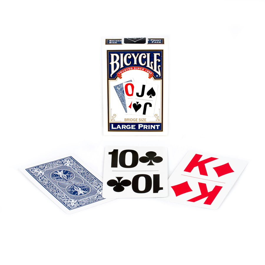 Image of Bicycle Large Print Blue Bridge Playing Cards