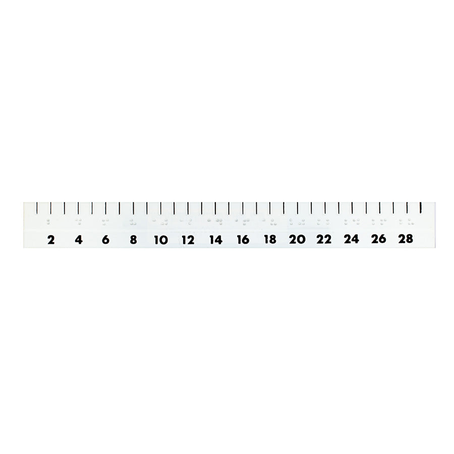 30cm Flexible Braille/Large Print Ruler 1-03031-00 – CNIB SMARTLIFE