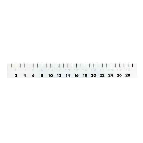Règle flexible braille/gros caractères 30 cm 1-03031-00