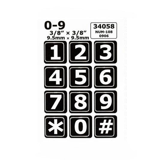 Large Print Telephone Keypad Labels