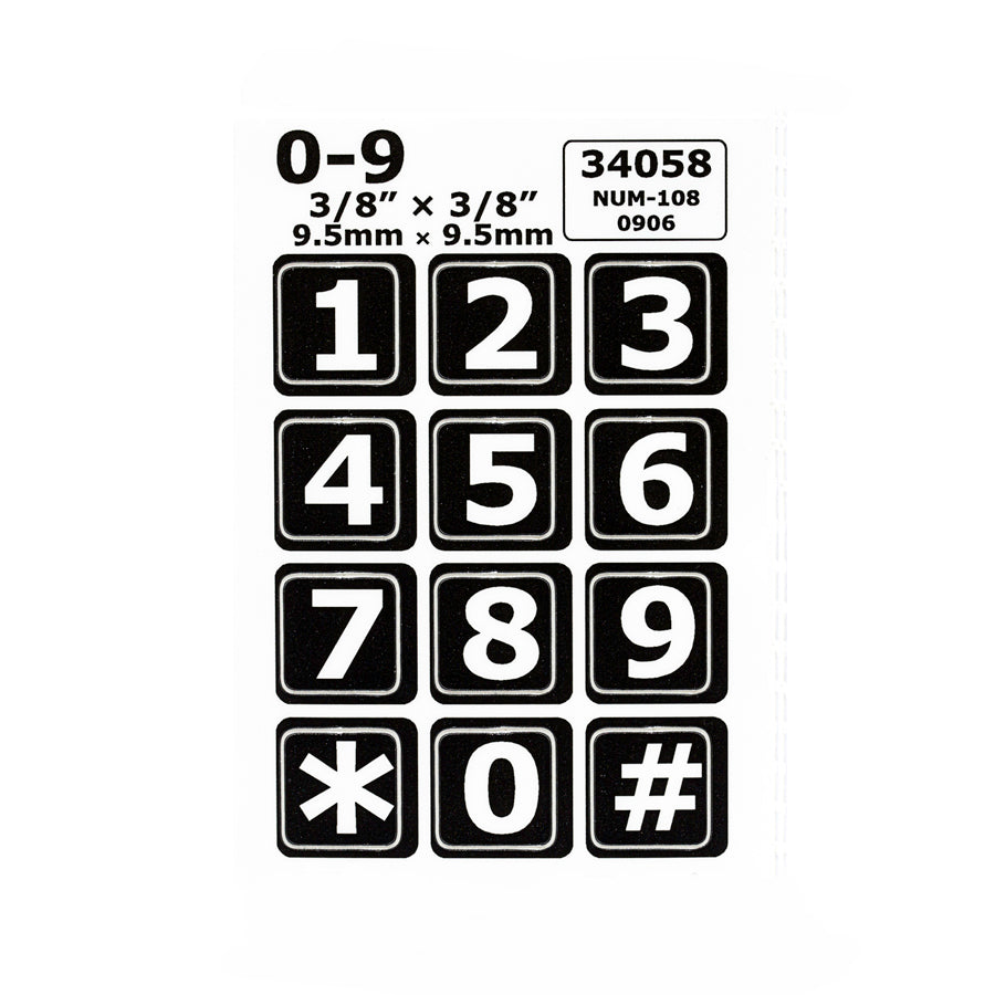 Image of Large Print Telephone Keypad Labels