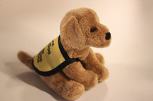 Charger l&#39;image dans la visionneuse de la galerie,Golden Retriever Plush Guide Dog with Yellow Vest