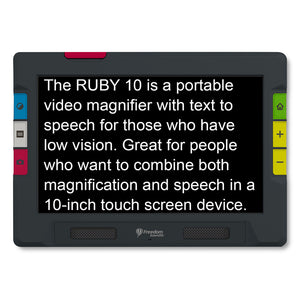 Image of Loupe vidéo HD Ruby 10 SP avec fonction de synthèse vocale